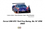 Ferrari 296 GT3 Emil Frey Racing Nr.14 DTM 2023, Digital124, Carrera 20023964