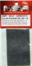 Self adhesive Lead Weight 50 x 80 x 1.0mm, NSR4829